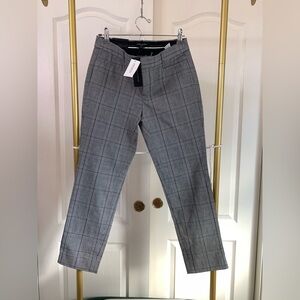 Banana Republic Women's Gray Checkered Dress Pants